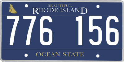 RI license plate 776156