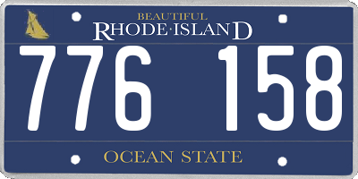 RI license plate 776158