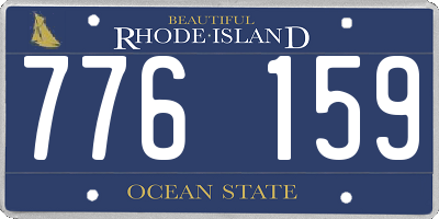 RI license plate 776159