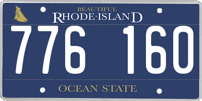 RI license plate 776160