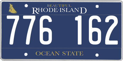 RI license plate 776162