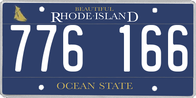 RI license plate 776166