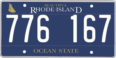 RI license plate 776167