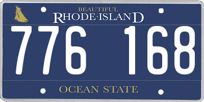 RI license plate 776168