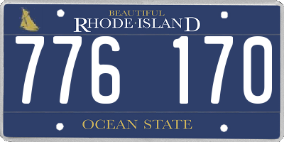 RI license plate 776170