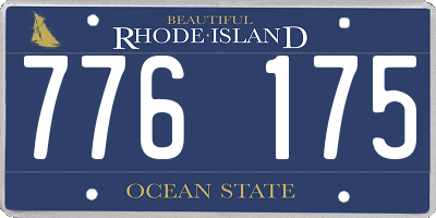 RI license plate 776175