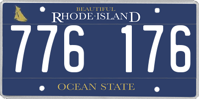 RI license plate 776176