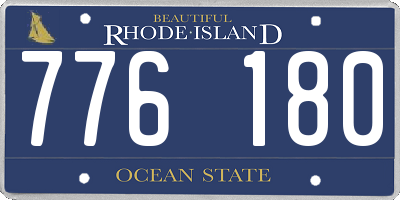 RI license plate 776180