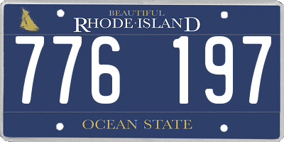 RI license plate 776197
