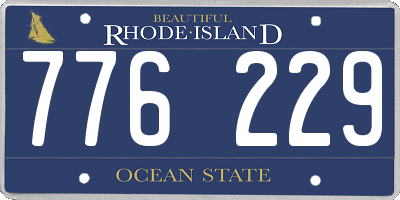 RI license plate 776229