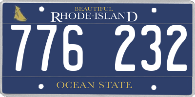 RI license plate 776232