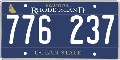 RI license plate 776237