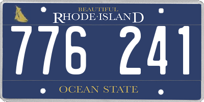 RI license plate 776241