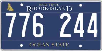 RI license plate 776244