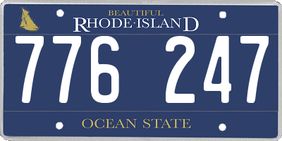 RI license plate 776247