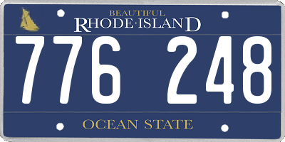 RI license plate 776248