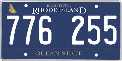 RI license plate 776255