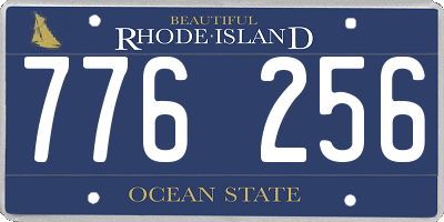 RI license plate 776256