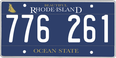 RI license plate 776261