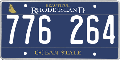 RI license plate 776264