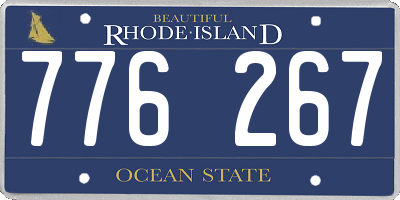 RI license plate 776267
