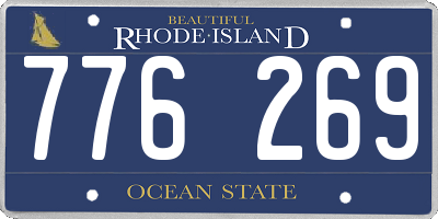 RI license plate 776269