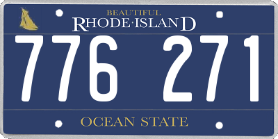 RI license plate 776271
