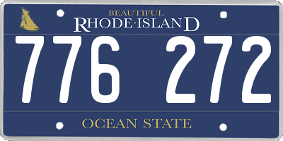 RI license plate 776272