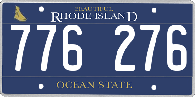 RI license plate 776276