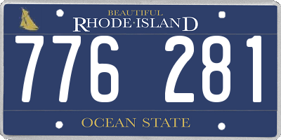RI license plate 776281