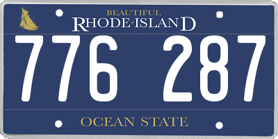 RI license plate 776287