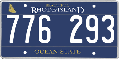 RI license plate 776293
