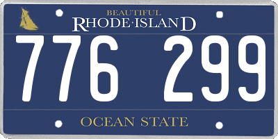 RI license plate 776299