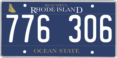 RI license plate 776306