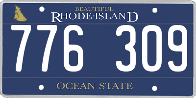 RI license plate 776309