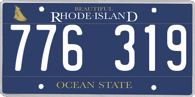 RI license plate 776319