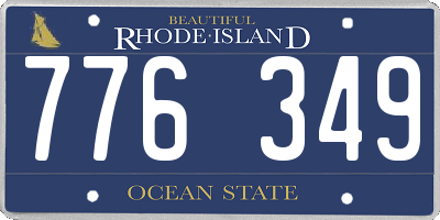 RI license plate 776349