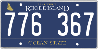 RI license plate 776367