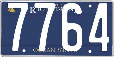 RI license plate 7764