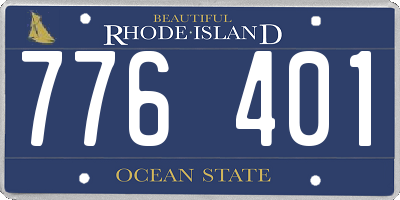 RI license plate 776401