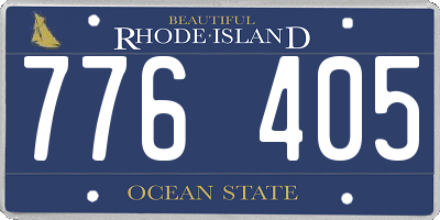 RI license plate 776405