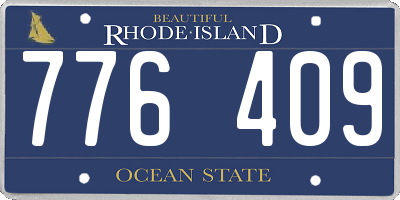 RI license plate 776409