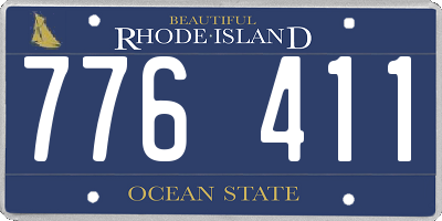 RI license plate 776411