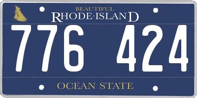 RI license plate 776424