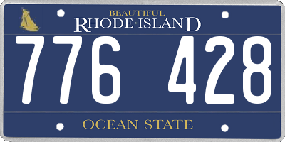RI license plate 776428