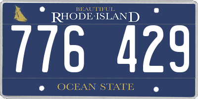 RI license plate 776429