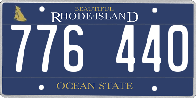 RI license plate 776440