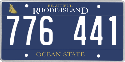 RI license plate 776441