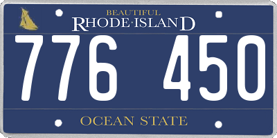 RI license plate 776450