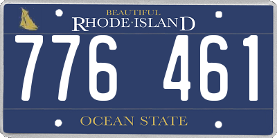 RI license plate 776461
